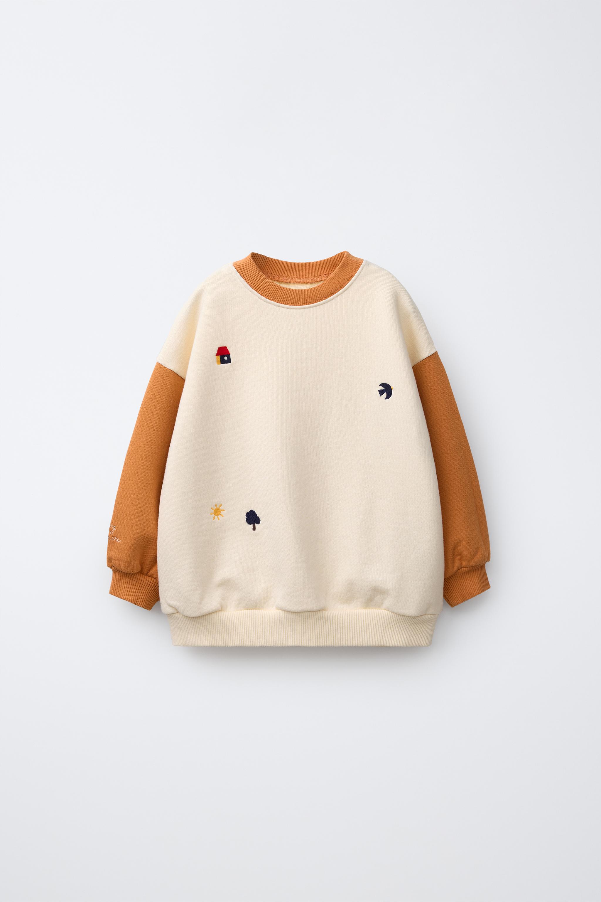 SWEAT COLOR BLOCK BRODÉ