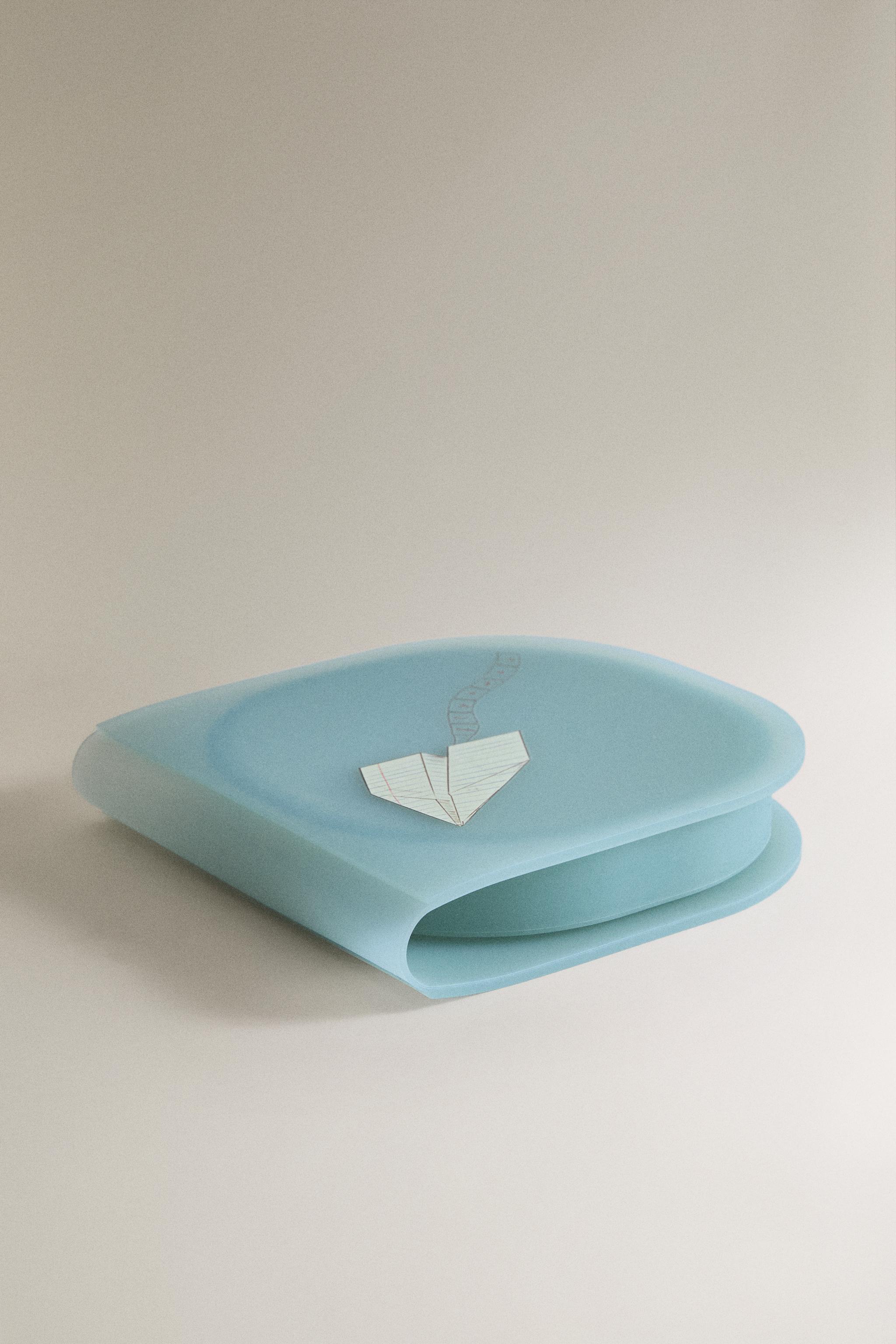 CHILDREN'S SILICONE LUNCHBOX – PAPER PLANE — Blue
