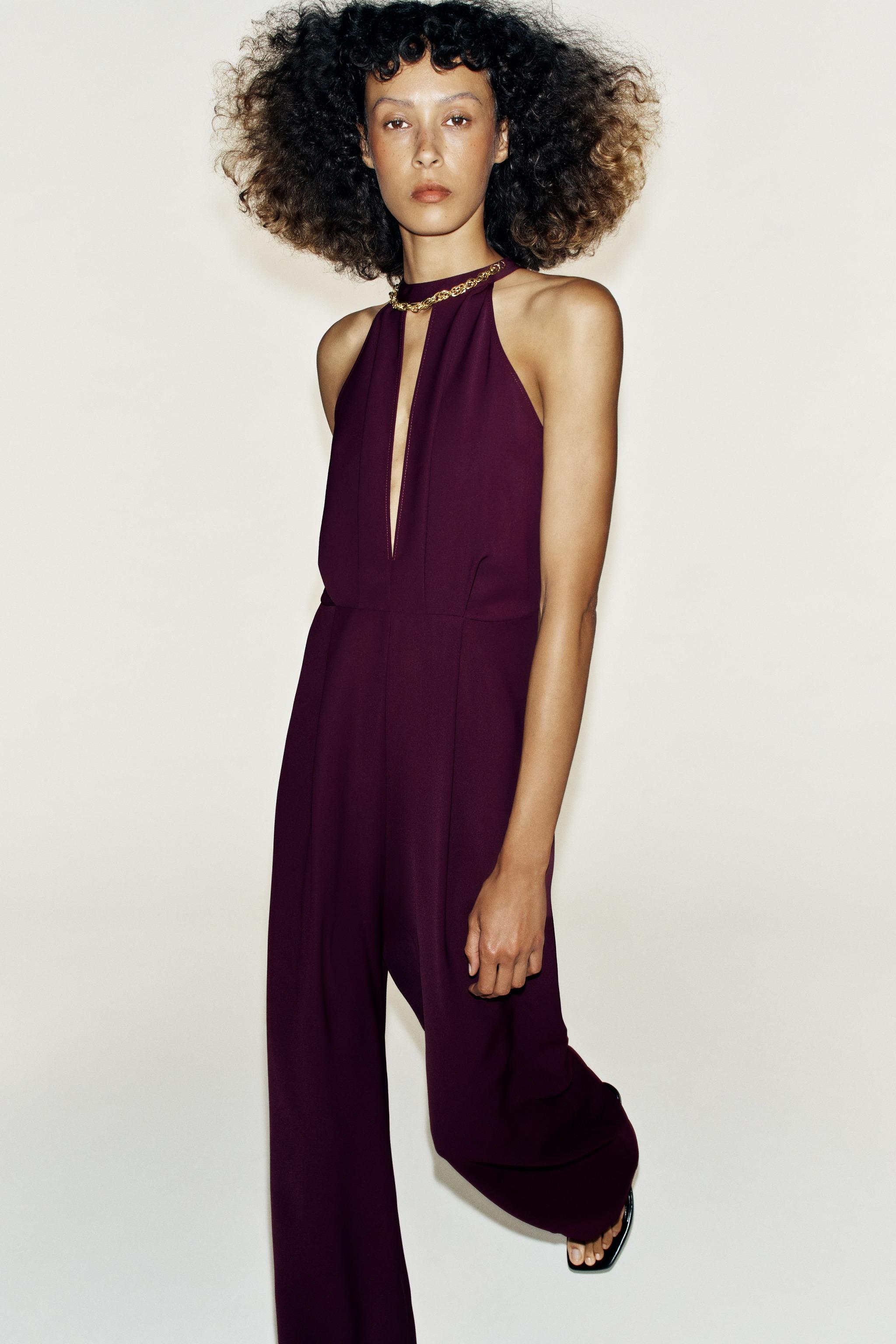 Zara COLLAR DETAIL JUMPSUIT — фото 2