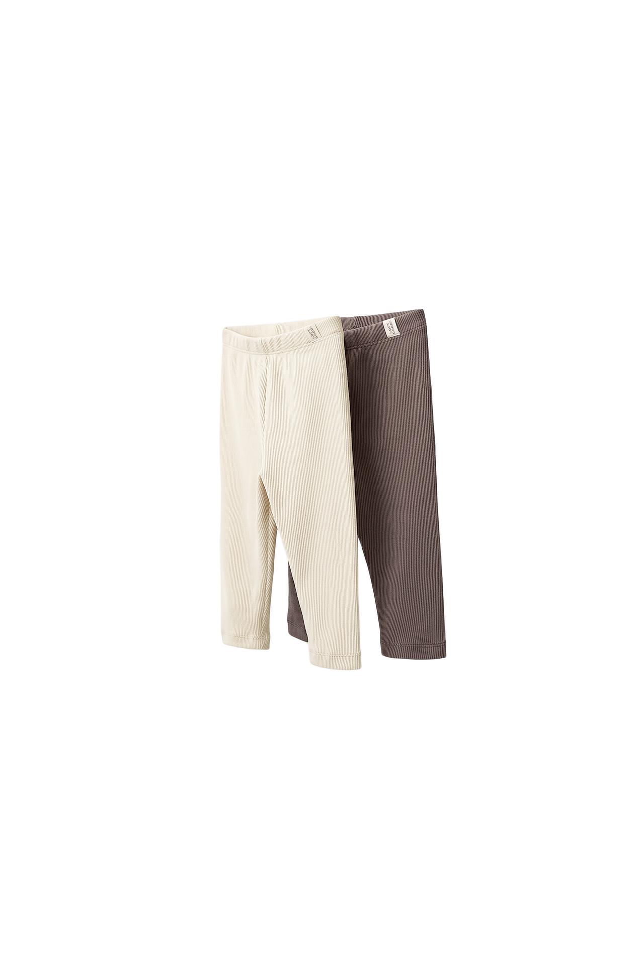 TWO-PACK OF PLAIN LEGGINGS