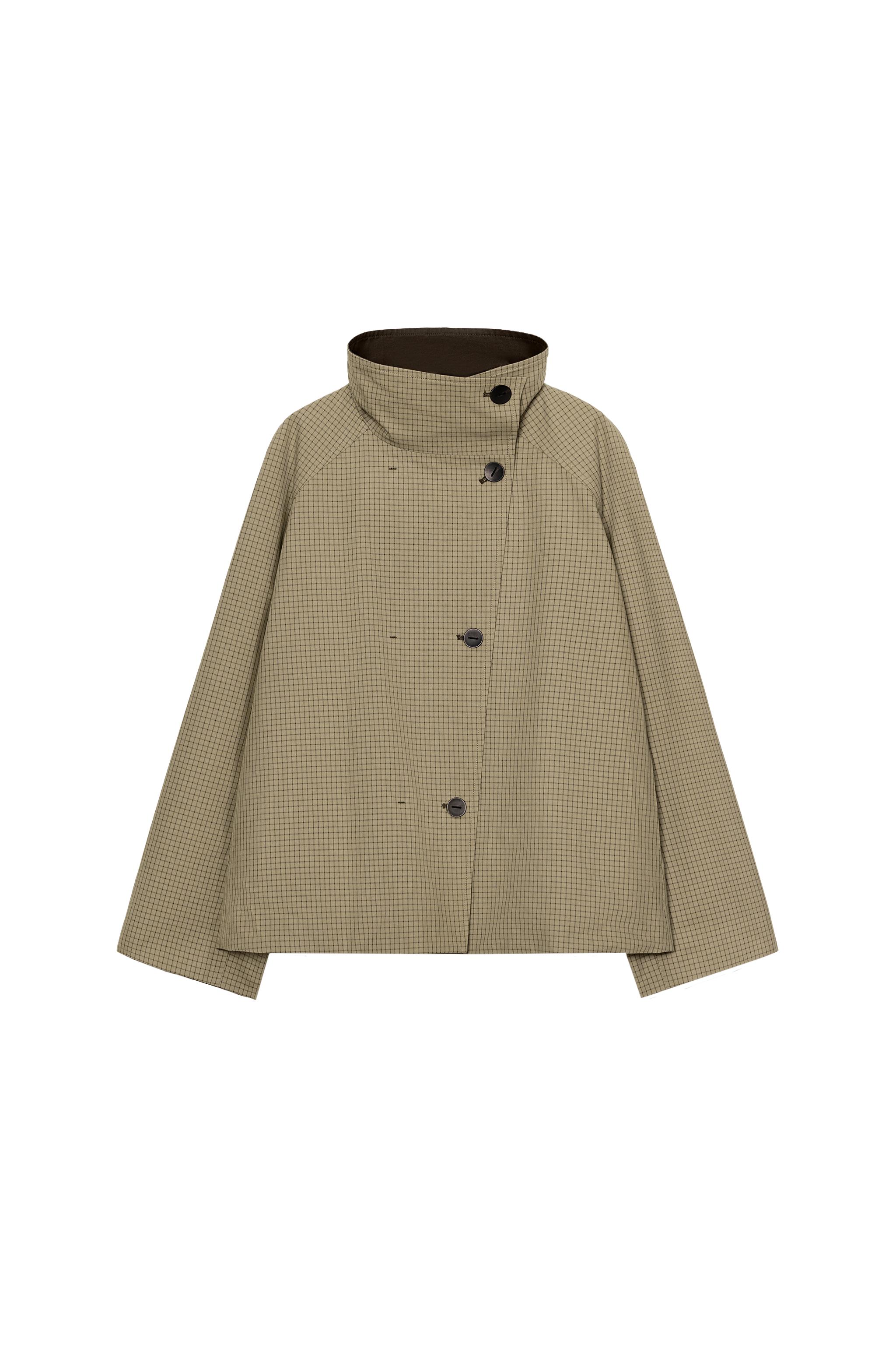 ZARAリバーシブルチェック柄ジャケット ZARA］リバーシブルチェック柄ジャケット (ZARA/フリースジャケット