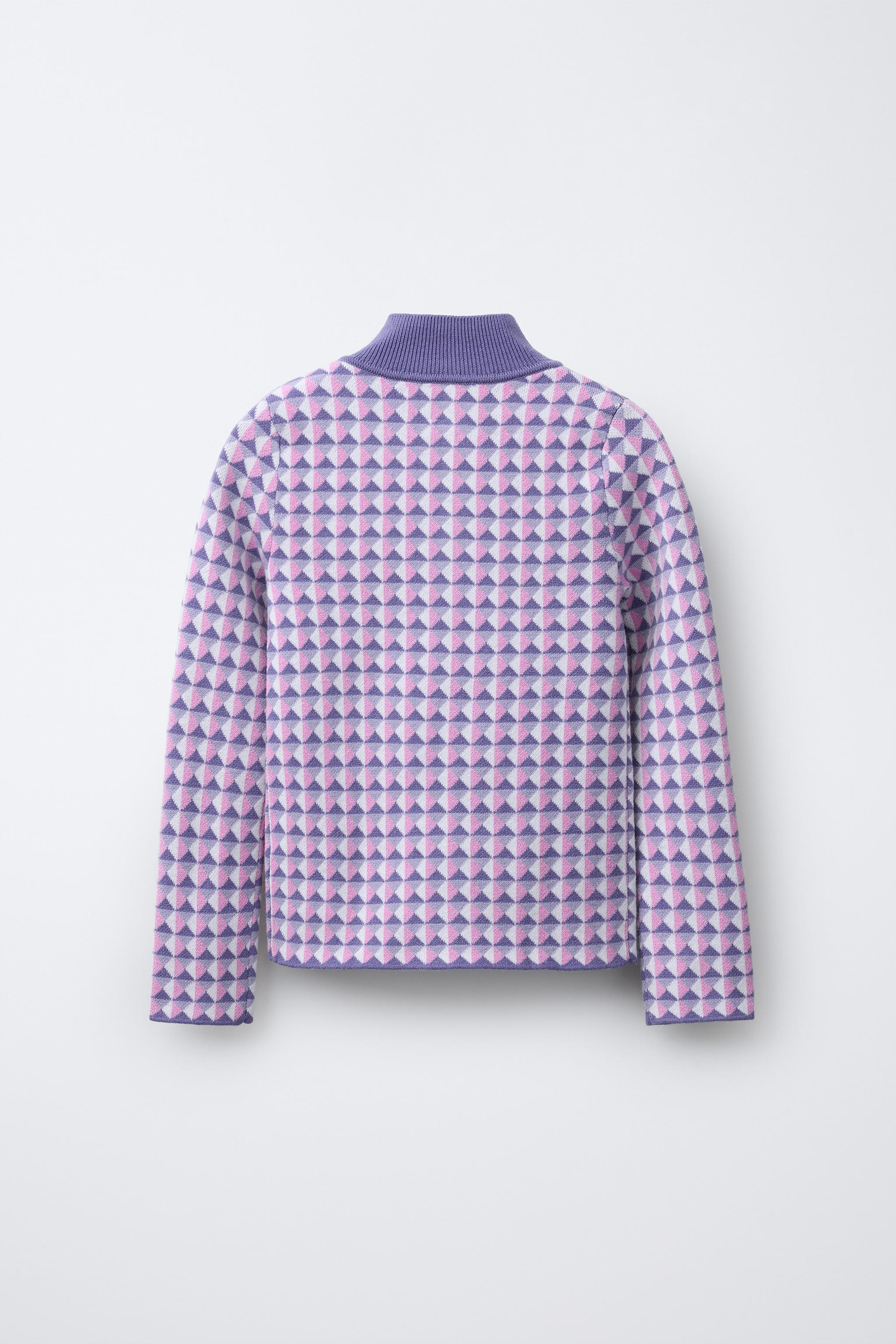 SKI COLLECTION JACQUARD KNIT JUMPER - Pink / Mauve | ZARA United