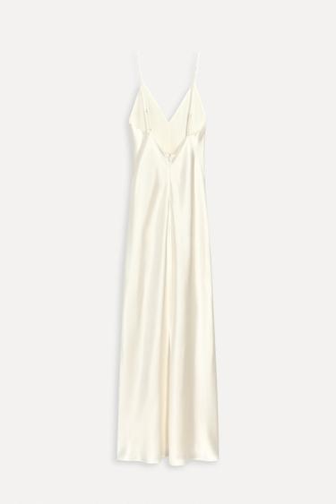 SATIN MIDI DRESS 50TH ANNIVERSARY - Oyster-white by Zara - Image 2