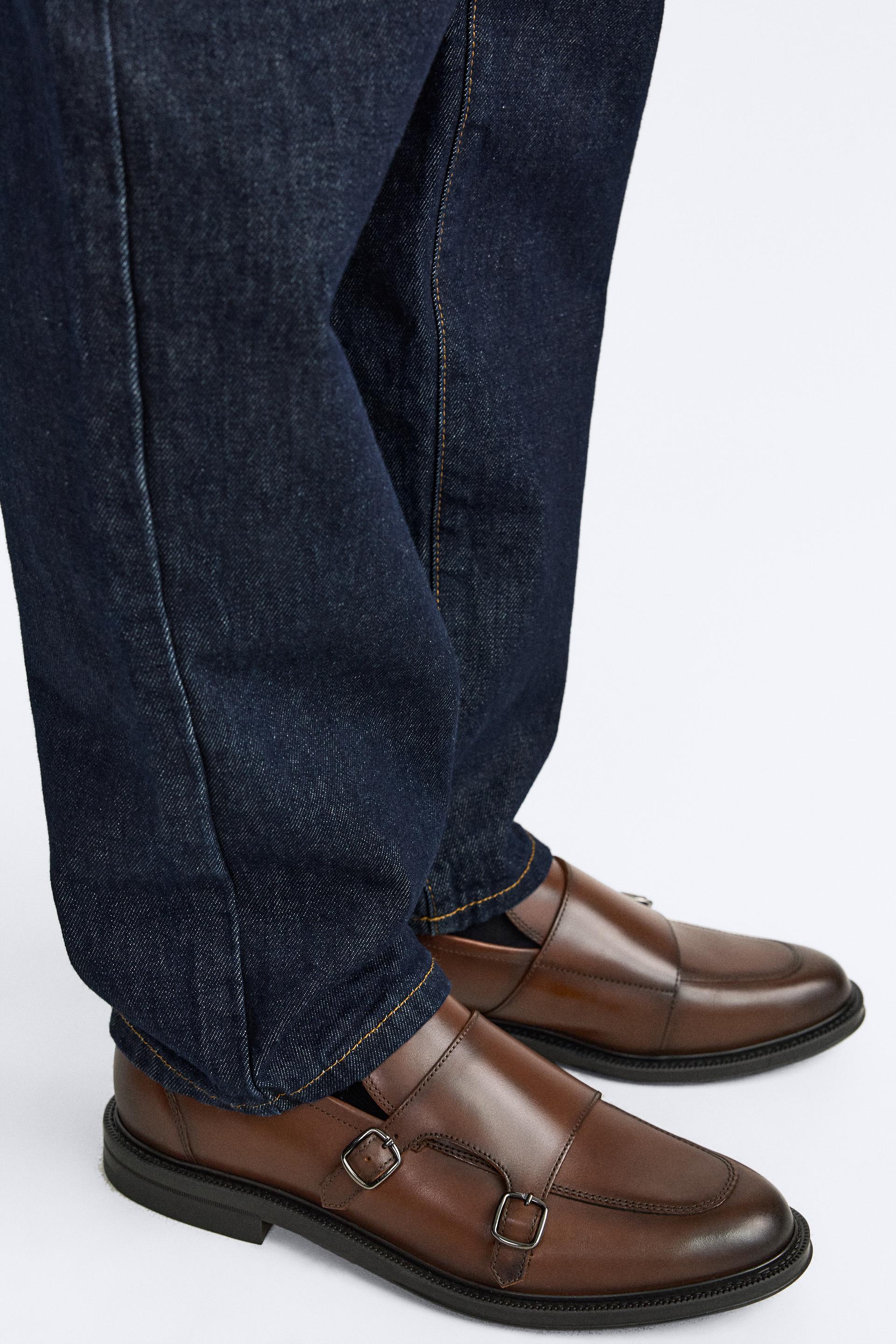 Monk strap shoes zara Clearance