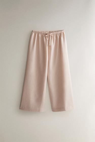 LANGE LEINENHOSE - Rosa von Zara - Bild 0