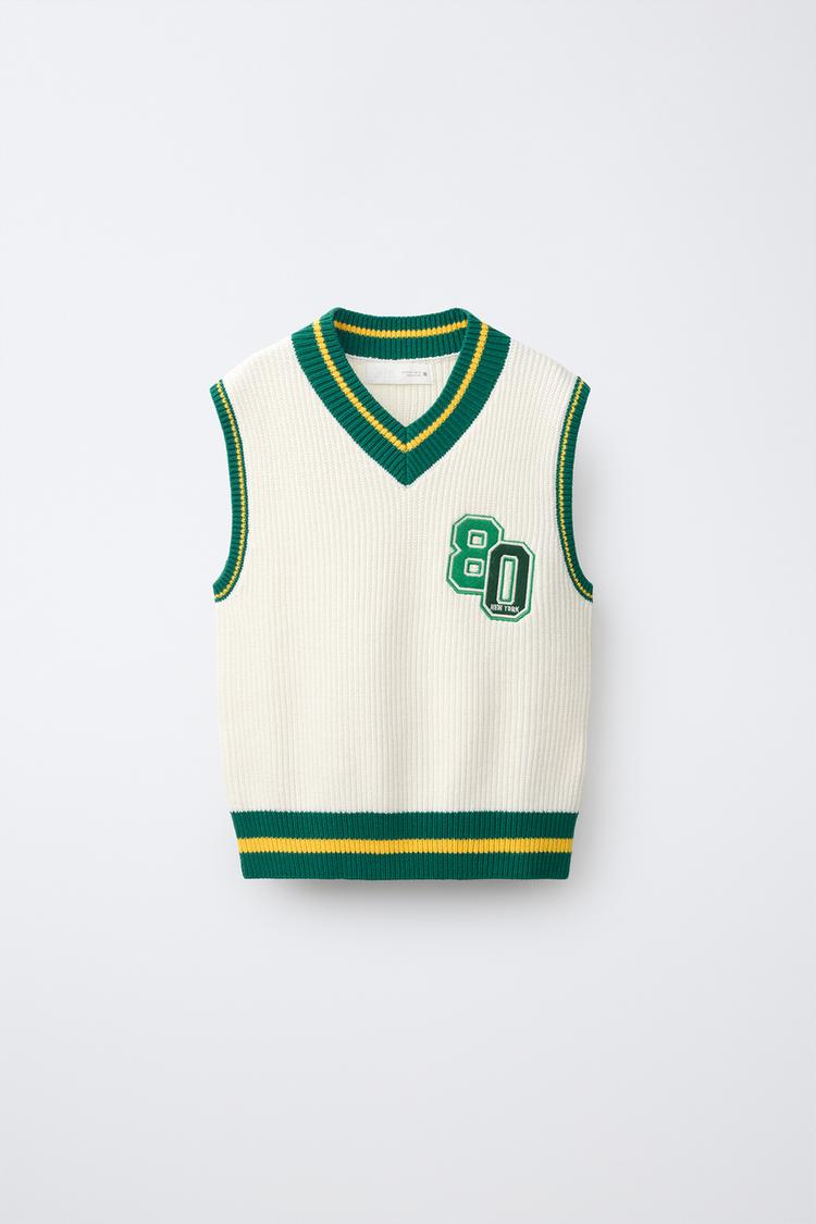CHALECO PUNTO VARSITY