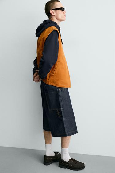 JORTS EN DENIM RELAXED FIT - Indigo de Zara - Image 6