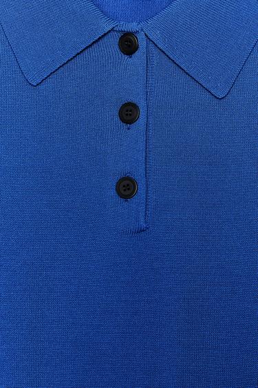 KURZARM-POLOSHIRT - Bläulich von Zara
