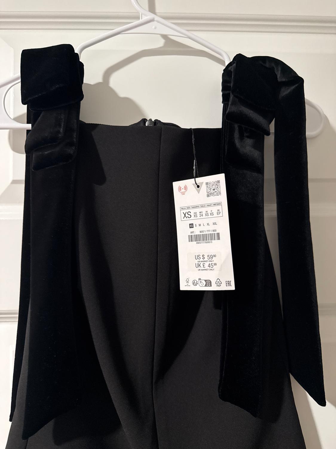 VELVET BOW DRESS