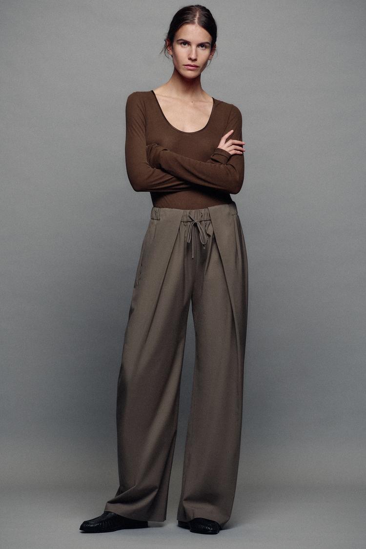 ZW COLLECTION PLEATED TROUSERS