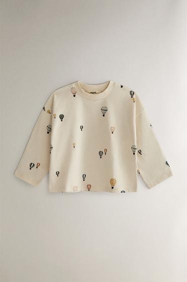 ENSEMBLE PYJAMA ENFANT JERSEY BALLONS - Crème de Zara - Image 1