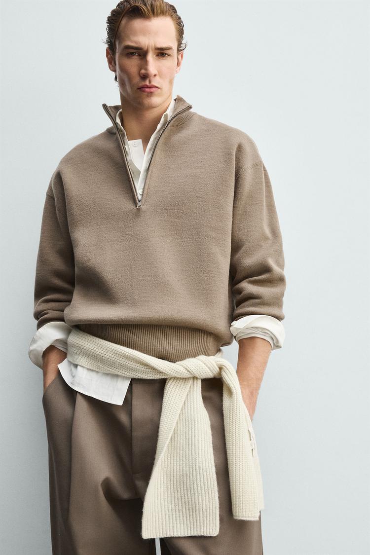 ZARA QUARTER-ZIP JUMPER