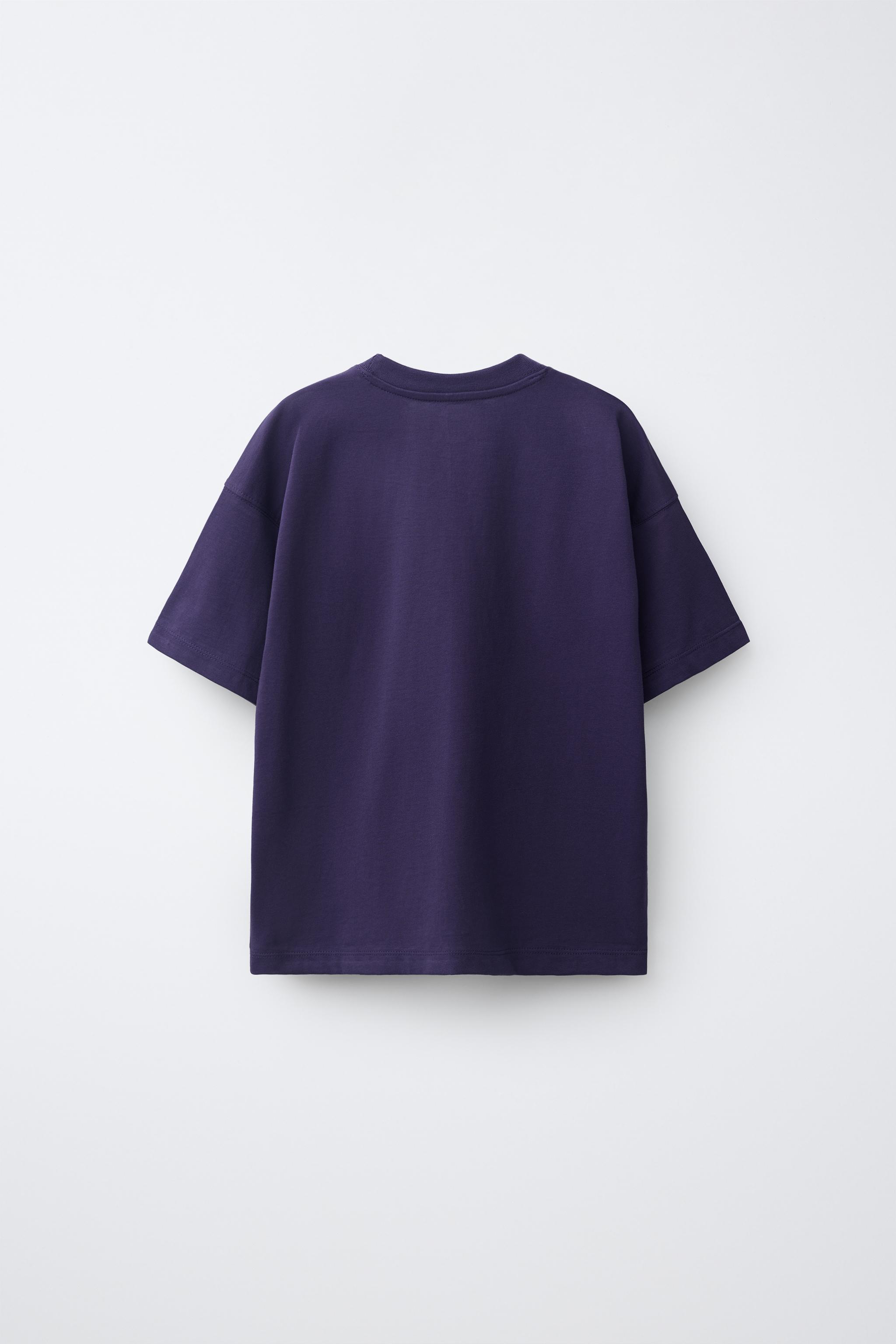 PLAIN T-SHIRT — Dark plum