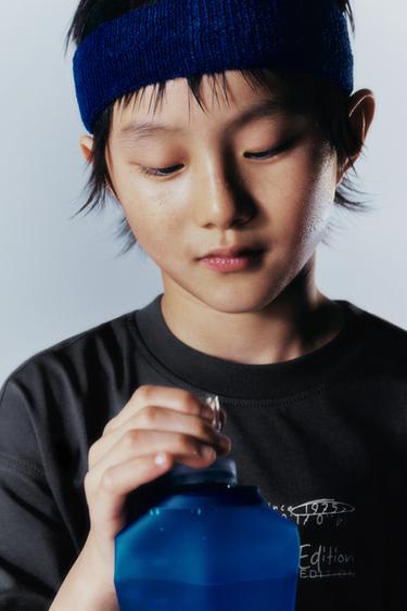 SPORTY LOGO T-SHIRT - Anthracite grey by Zara