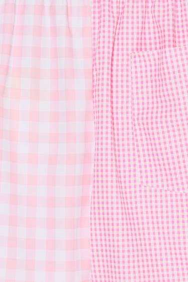 MEDIUM COMBINED CHECKS SWIMMING TRUNKS - Pink / White by Zara - Image 4