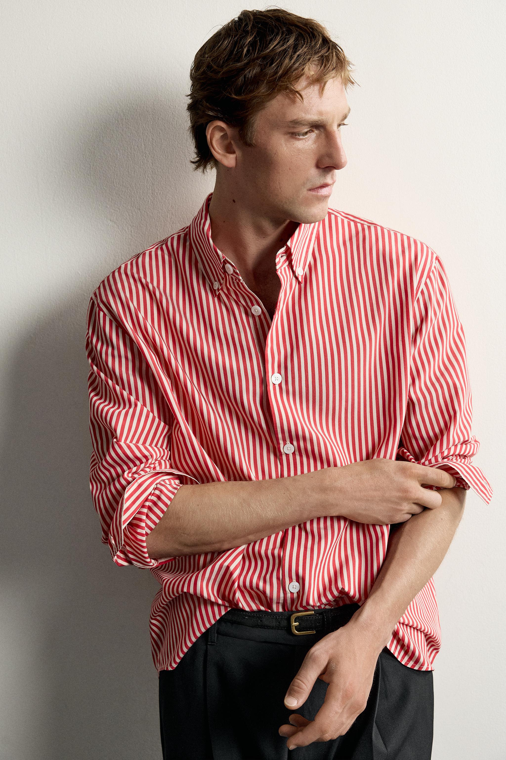RELAXED FIT STRIPED SHIRT