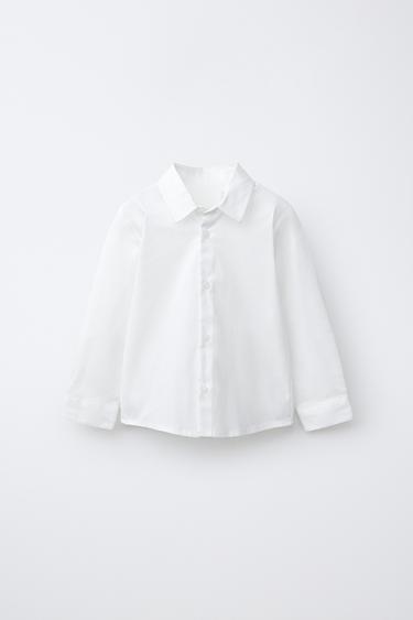 قميص بدلة مطاطي مريح للغاية - أبيض الخاص بـ Zara - صورة 0