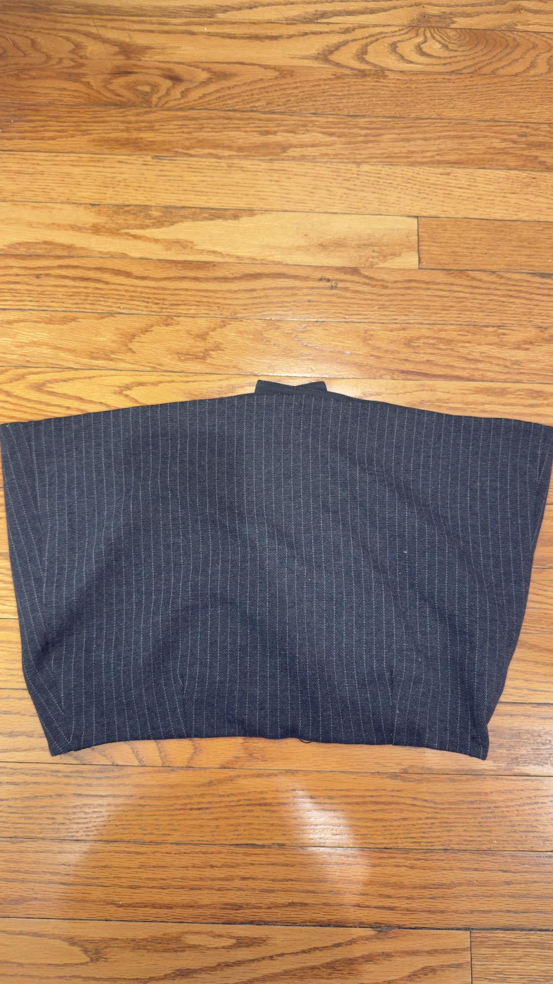 WRAP FRONT STRIPED MINI SKIRT - Image 3