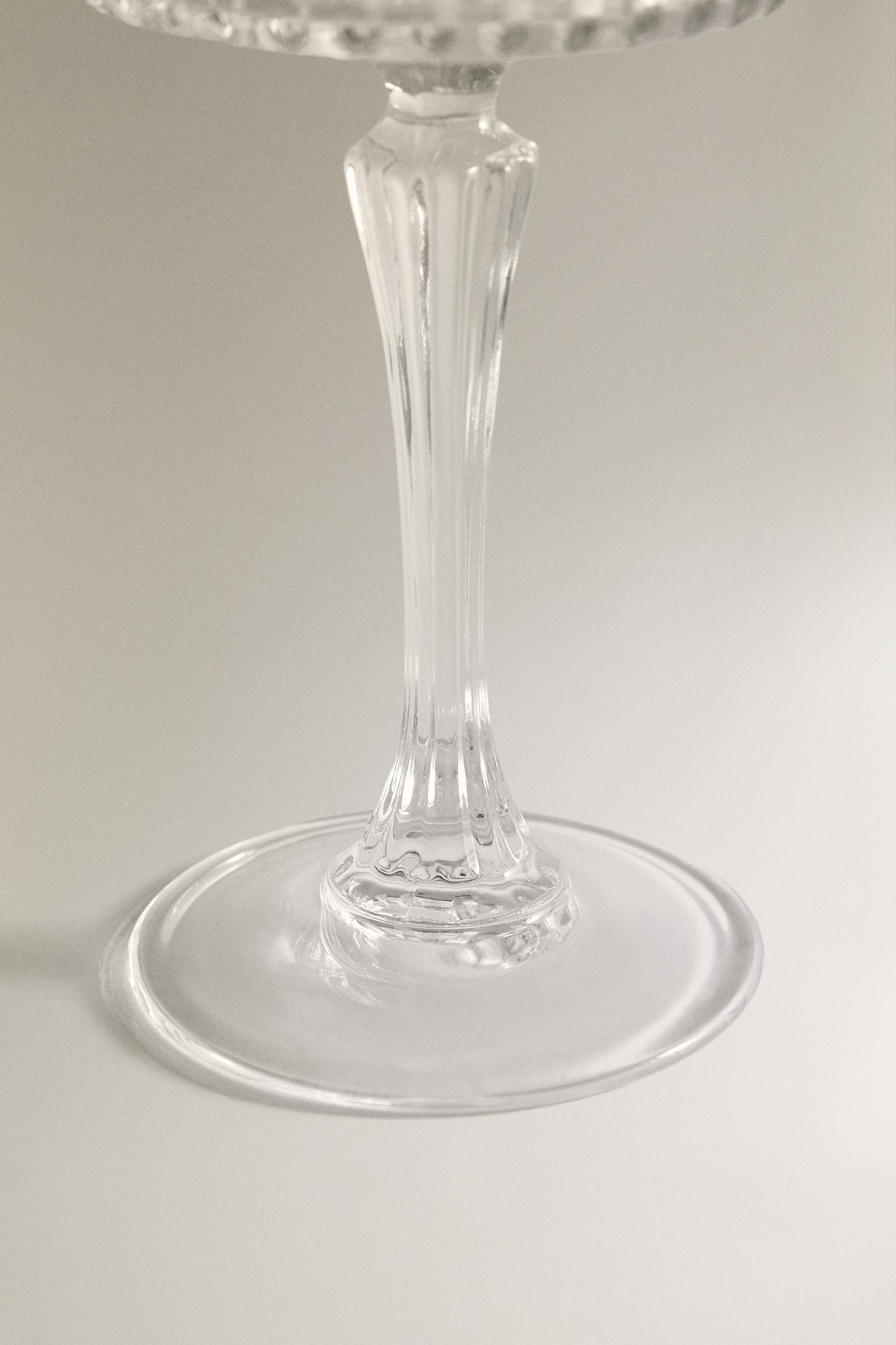 RAISED DESIGN CRYSTALLINE SPARKLING WINE FLUTE