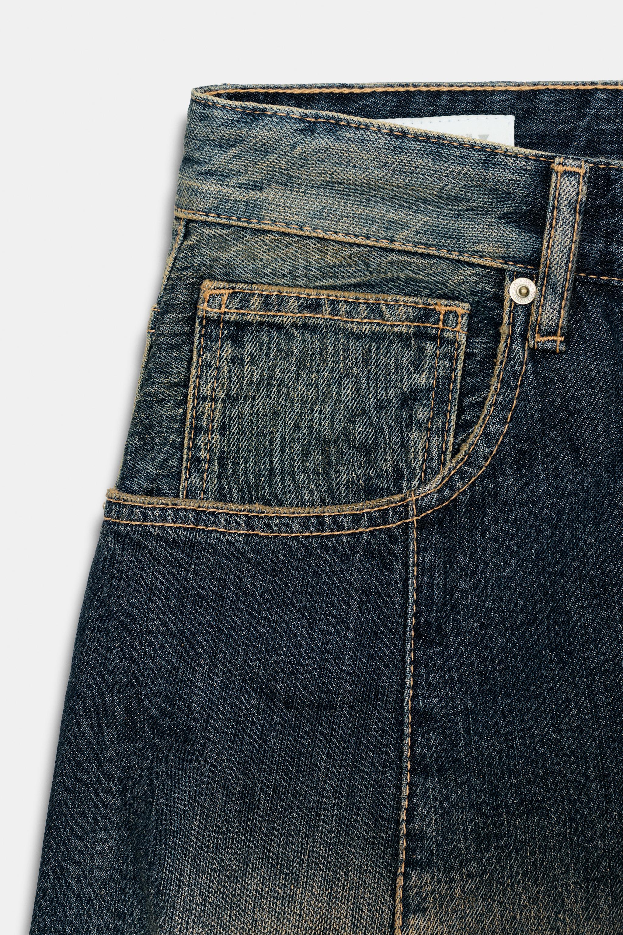 Женские джинсы Zara TRF MID-RISE OVERSIZE JEANS — фото 9