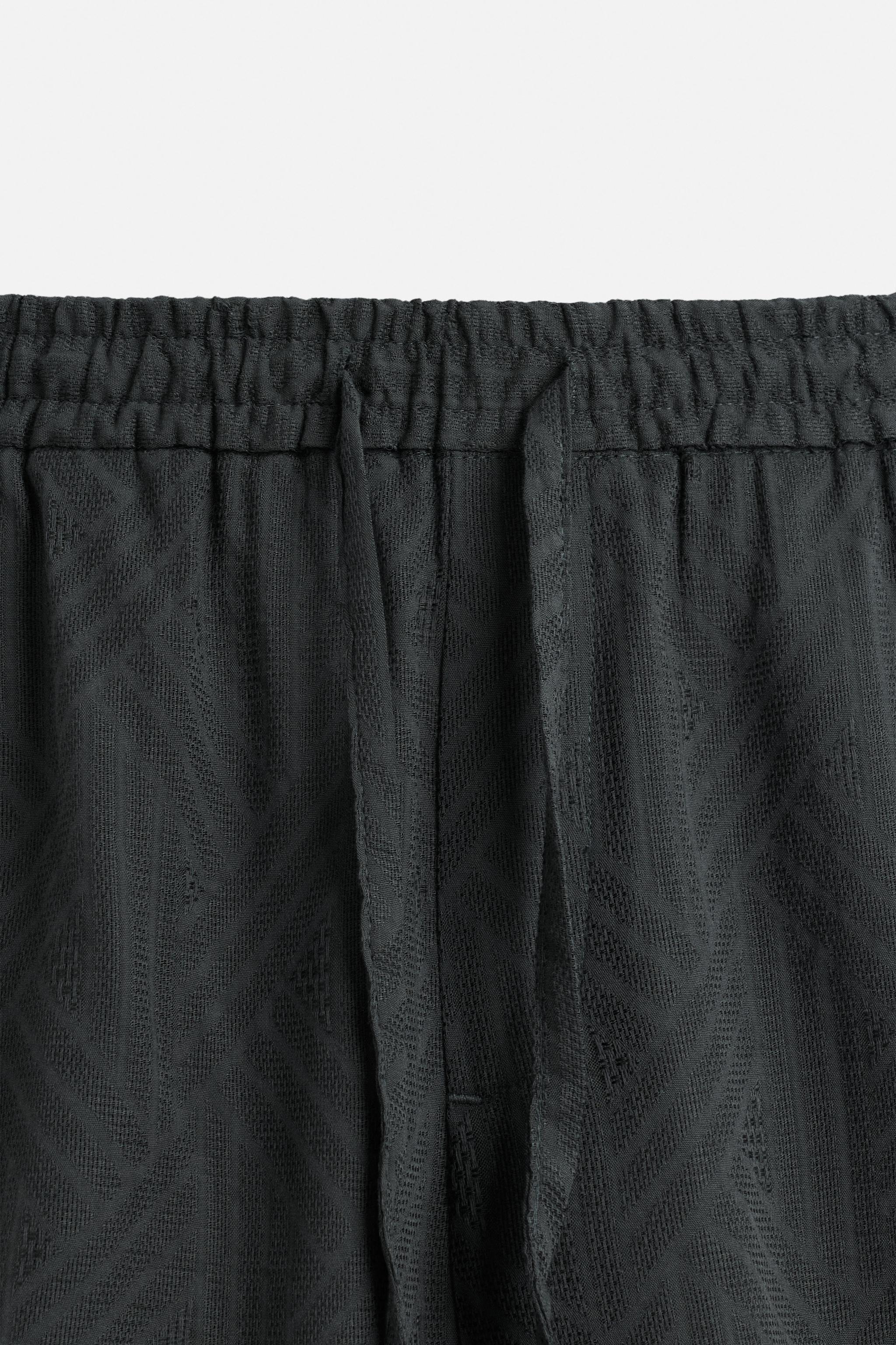 GEOMETRIC JACQUARD SHORTS