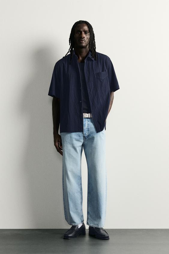 CHEMISE FLUIDE COUPE DÉCONTRACTÉE - Bleu de Zara - Image 0
