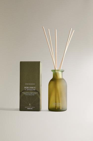 (195 ML) MIKADO-RAUMDUFT BERGAMOT & SANDALWOOD - Cremefarben / Grün von Zara