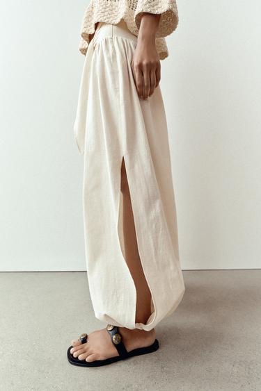 PLATTE SANDALEN MET METALEN DETAILS - Zwart van Zara