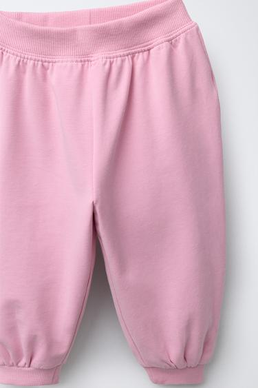 EMBROIDERED TOWELLING SWEATSHIRT AND JOGGERS SET - Pink by Zara - Image 6