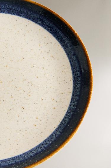 STONEWARE DESSERT PLATE - Blue by Zara - Image 2