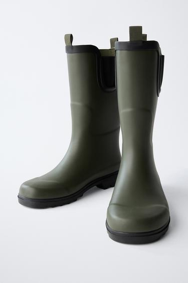 BOTTES DE PLUIE HAUTES - Vert de Zara - Image 2