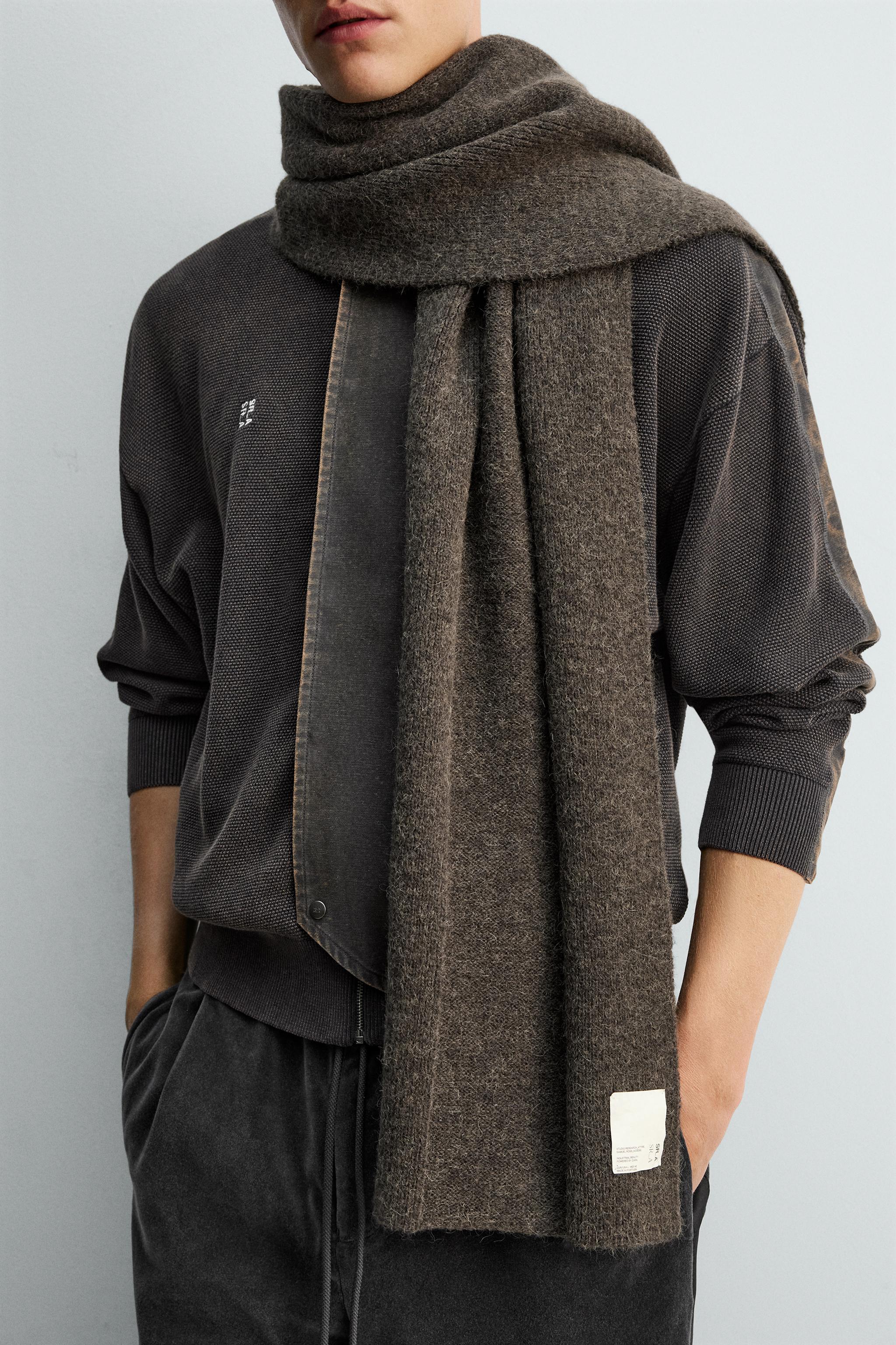 COMBINED TEXTURED SCARF X SR_A - Brown / Taupe | ZARA United States