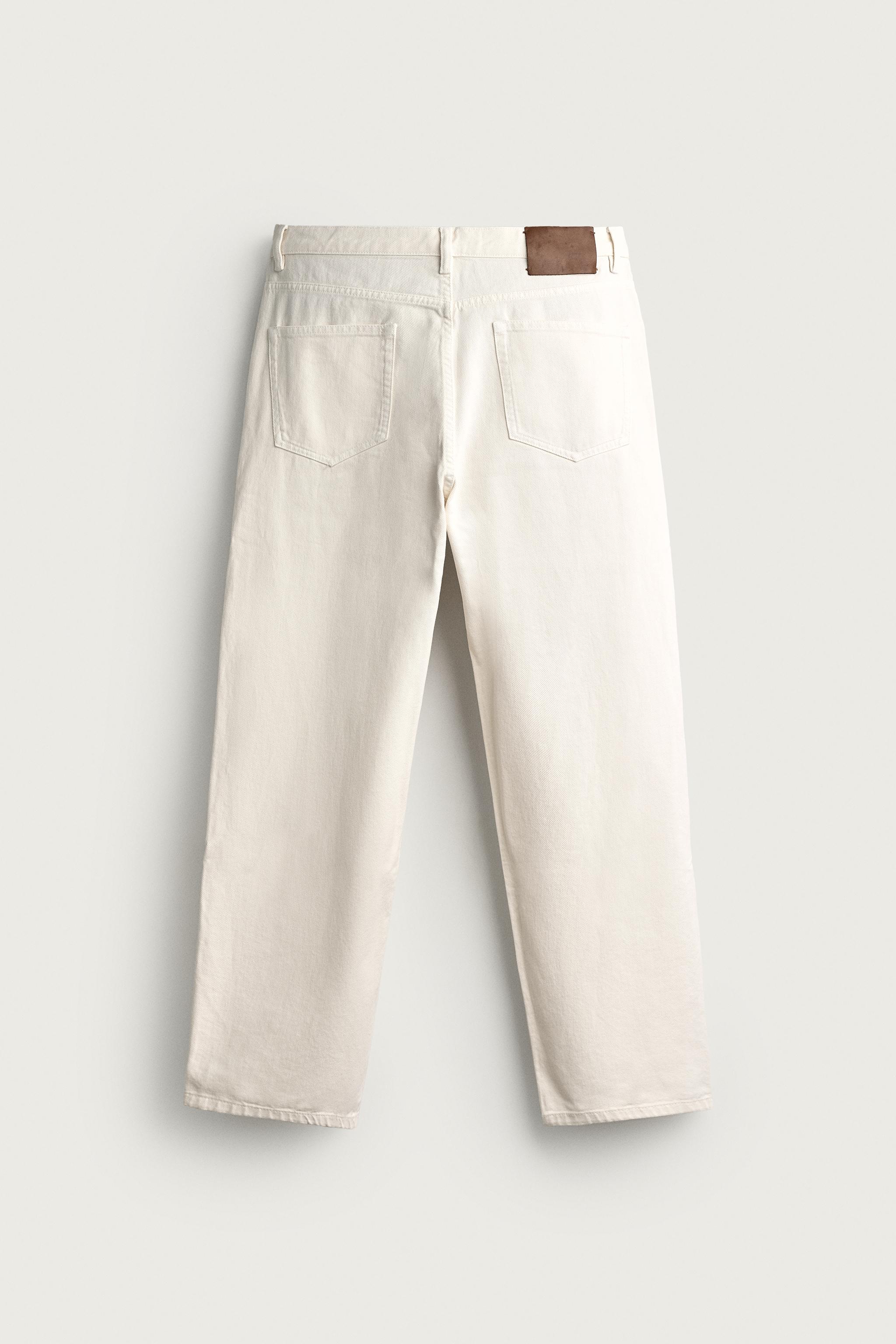 Мужские джинсы Zara RELAXED FIT WASHED JEANS — фото 7