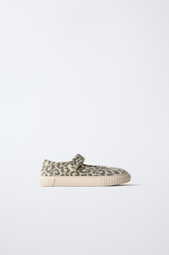 TÊNIS ANIMAL PRINT BAREFOOT - Marrom-areia da Zara - Imagem 0