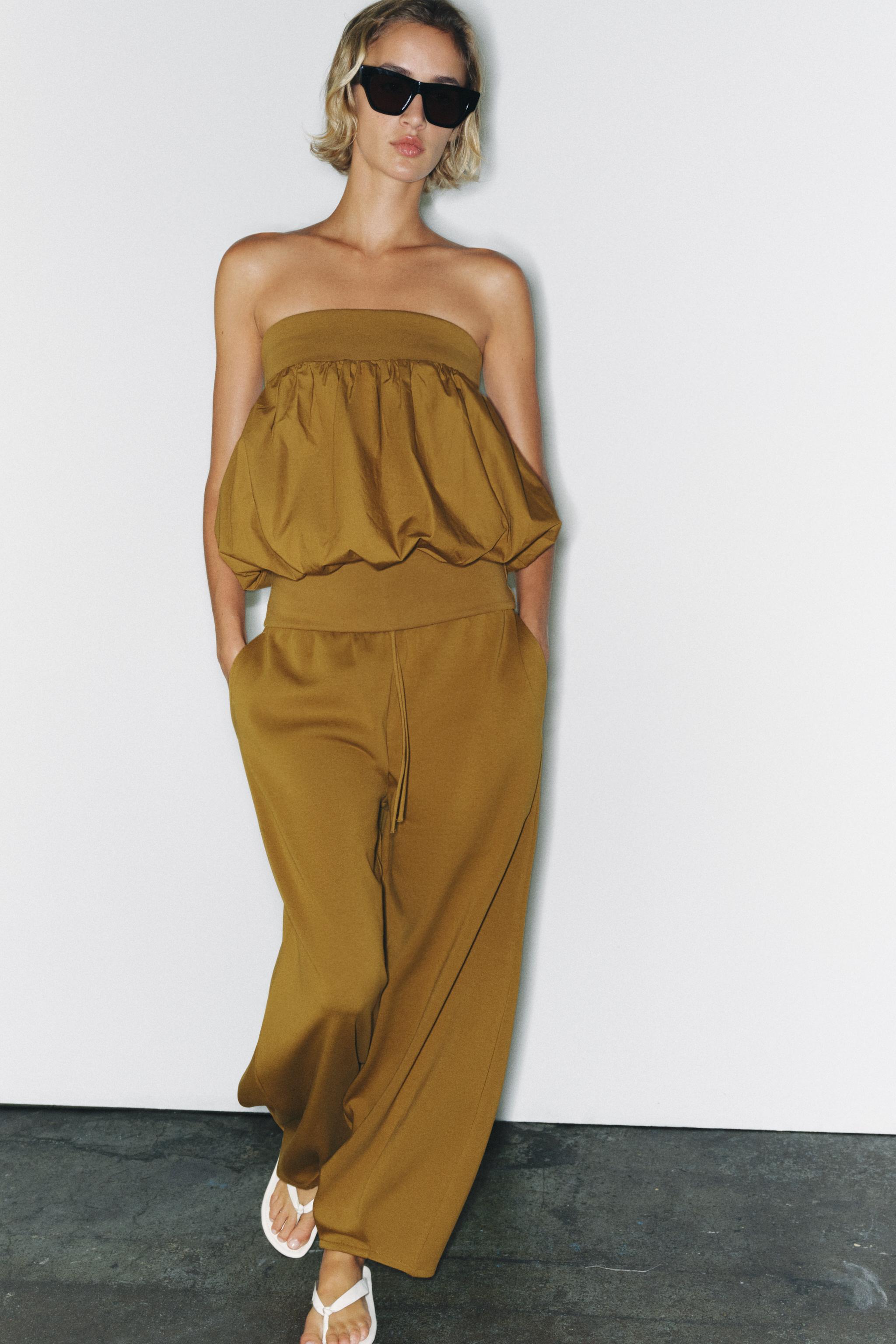 PLEATED TROUSERS — Oil