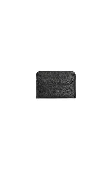 LEATHER CARD HOLDER - Black by Zara