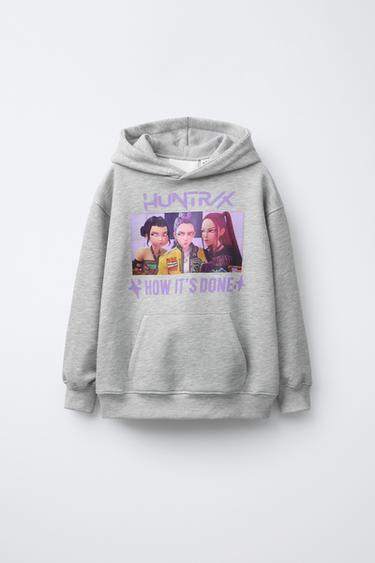 KPOP DEMON HUNTERS™ NETFLIX © PRINT HOODIE - Grey marl by Zara