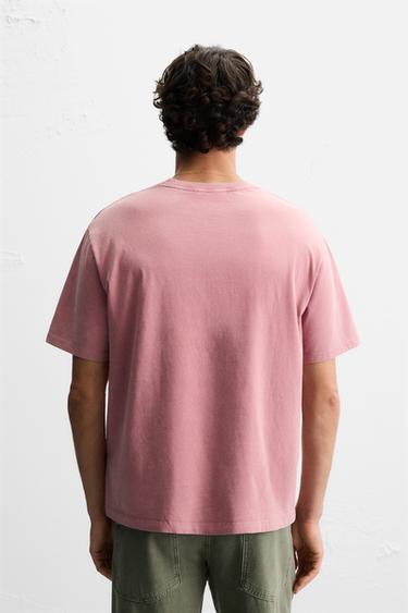 FADED T-SHIRT - Salmon by Zara - Image 2