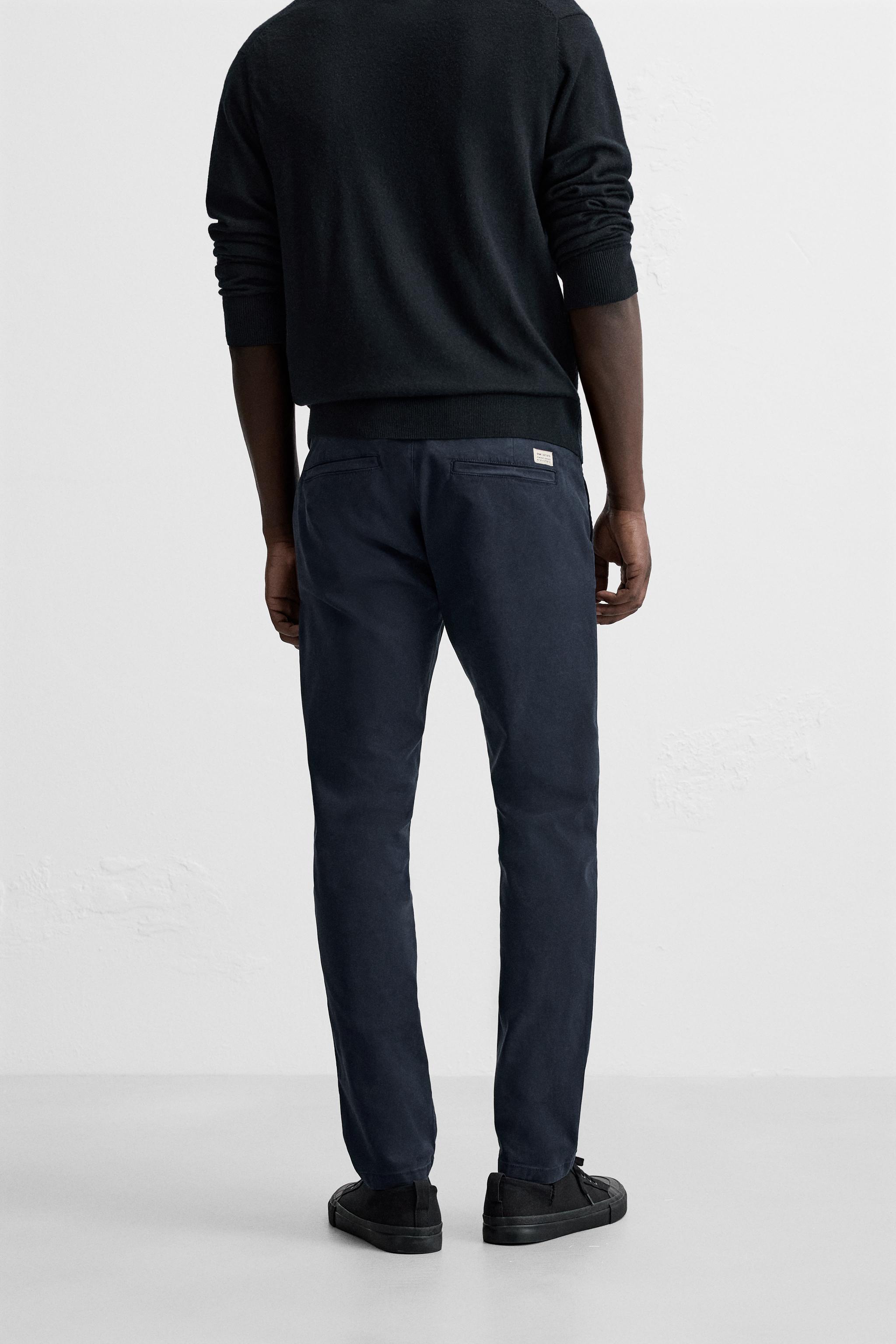 SKINNY FIT CHINO TROUSERS - Anthracite grey | ZARA Australia