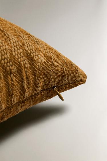 CHENILLE CUSHION COVER - Ochre by Zara - Image 3