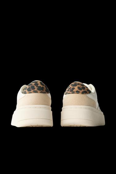 Zara PLATFORM SNEAKERS - White