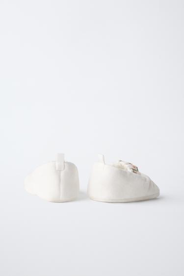 EMBROIDERED COTTON BOOTIES - Multicoloured by Zara - Image 5