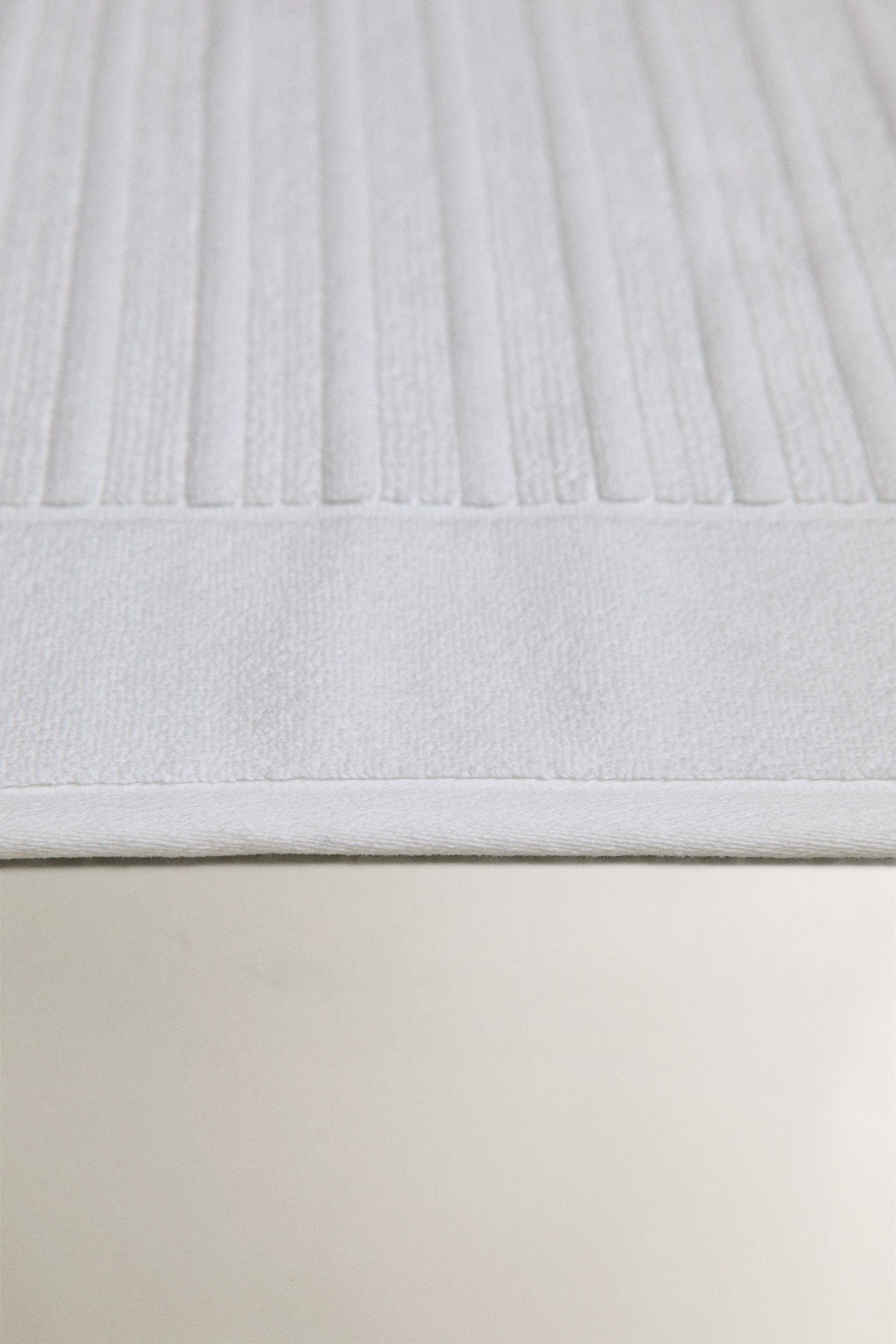 TAPIS DE BAIN VELOURS RAYURES