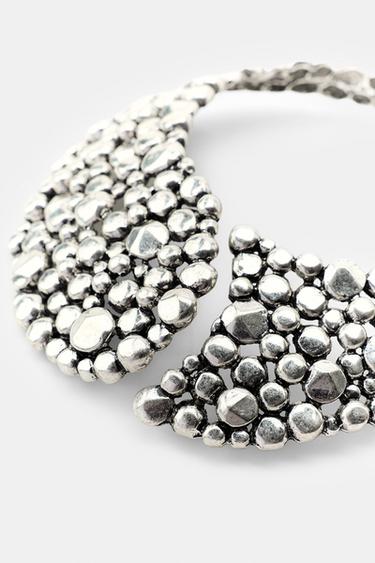COLLIER BOULES MÉTALLIQUES - Argent de Zara - Image 4