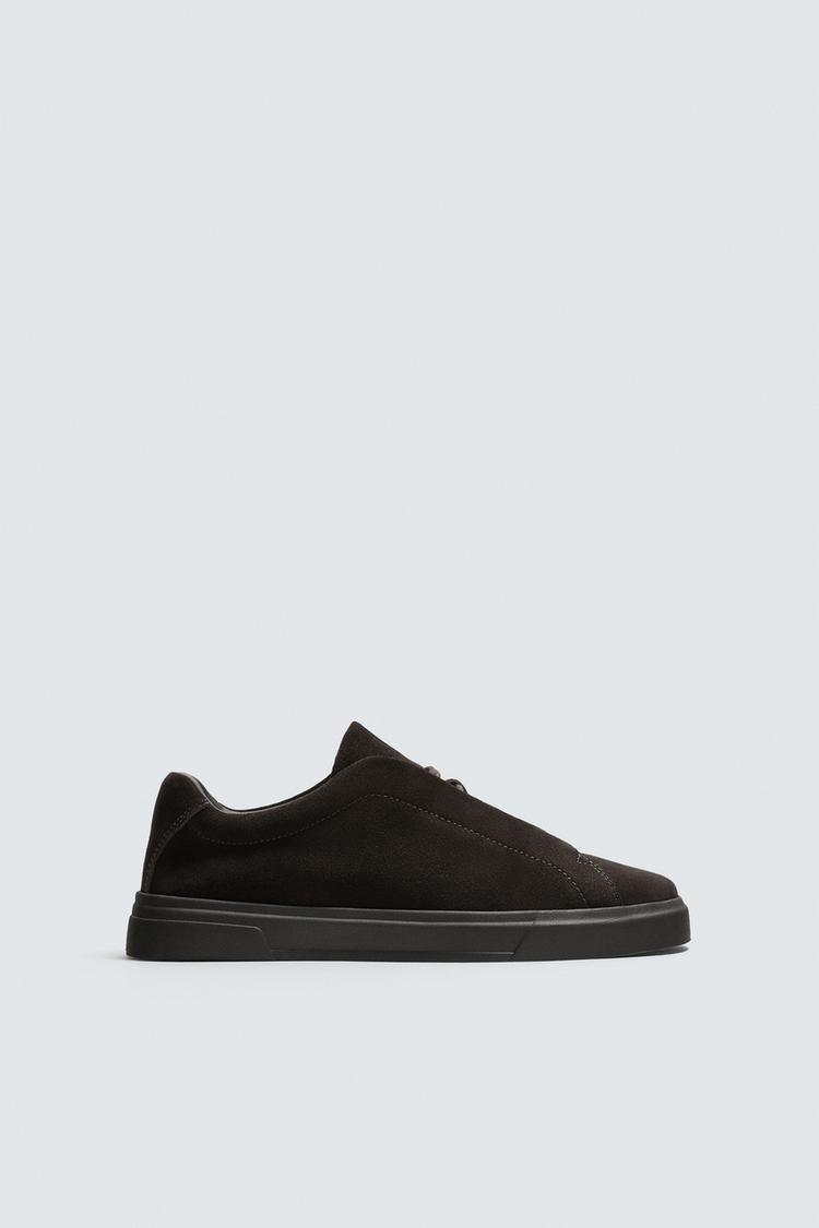 ZARA LEATHER TRAINERS
