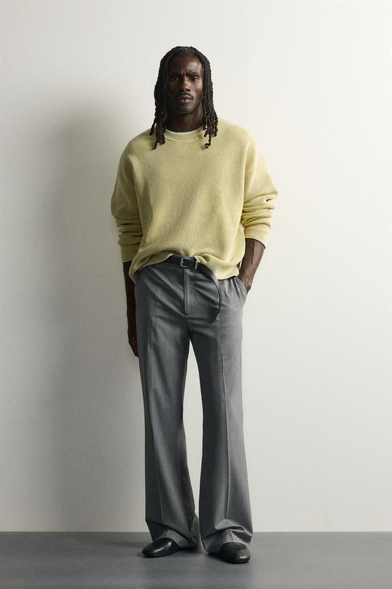 WAFFLE STRUCTURE JUMPER - Lime by Zara - Image 0