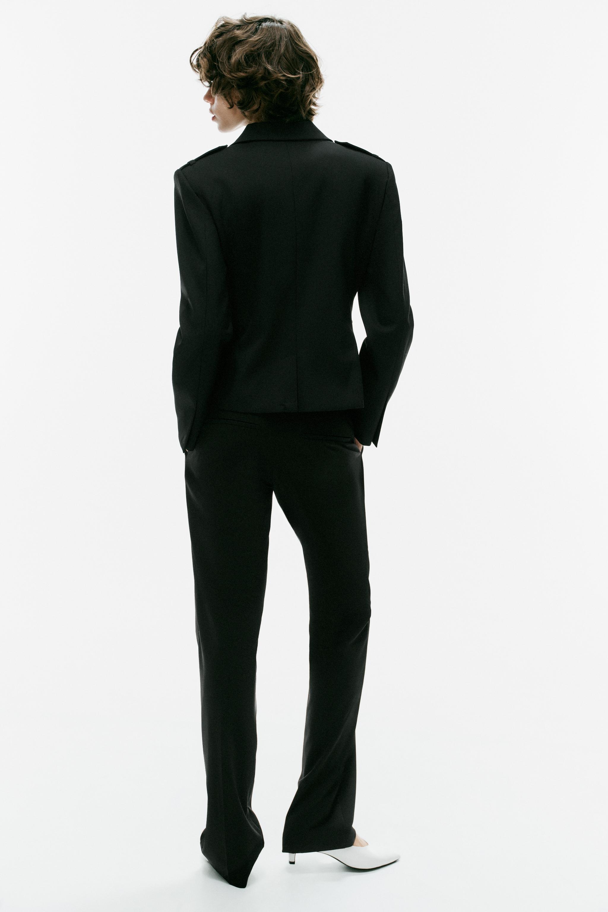 Женские брюки Zara COMBINED STRAIGHT PANTS — фото 6