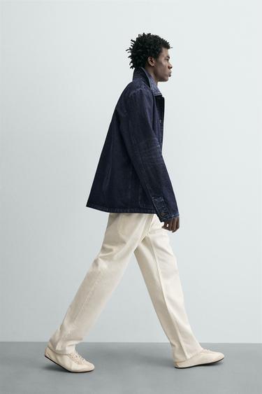 JEAN DROIT COTON-CHANVRE - Écru de Zara - Image 5