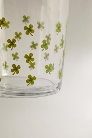 VERRE AVEC DÉCALCOMANIE - Vert de Zara - Image 3