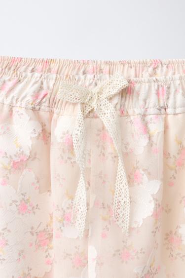 FLORAL PRINT CARGO TROUSERS - Pink by Zara - Image 2